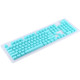 104 Keys Double Shot PBT Backlit Keycaps for Mechanical Keyboard (Mint Blue)