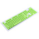 104 Keys Double Shot PBT Backlit Keycaps for Mechanical Keyboard (Green)