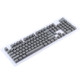 104 Keys Double Shot PBT Backlit Keycaps for Mechanical Keyboard (Grey)