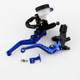 Universal 7 / 8 inch 22mm Modified Motorcycle Adjustable Brake Clutch Handbrake (Blue)