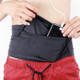 Personal Large-capacity Stretch Tablet Pockets Travel Anti-theft Bag Phone Bag,Size: M(Black)
