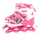 Children Flash Single-row Roller Skates Skating Shoes, Full Flash, Size : L(Pink)