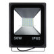 50W 4000-4500LM High Power Floodlight Lamp, IP65 Waterproof 60 LED, AC 85-265V, EU Plug(White Light)