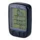 SUNDING 563C Bike Bicycle Waterproof Wireless LCD Screen Luminous Mileage Speedometer Odometer, English Version (Black)