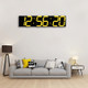 Multifunctional LED Wall Clock Creative Digital Clock US Plug, Style:Sealed Box Remote Control(Gold Font)