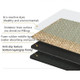 Home Kitchen Absorbent Non-slip Strip Washable Rubber Bottom Mat, Size:45×75cm+45×120cm(Coffee and Cola)