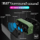 M3 Wireless Bluetooth Speakers Waterproof Portable Outdoor Loudspeaker Mini Box Speaker Support FM & TF & U Disk(Black)