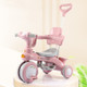 Children Tricycle Bicycle Outdoor Stroller(Pink)