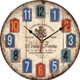 2 PCS Vintage Wooden MDF Hanging Clock Mute Quartz Clock Living Room Wall Clock(200)