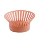 3 PCS Creative Kitchen Simple Fruit Vegetable Storage Basket Snack Storage Basket Drain Basket(Brick Pink)