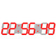 Creative LED Digital Wall Clock Multi-function WIFI Clock, Style:6 Bit Hollow WIFI(Red)