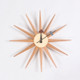 Simple Modern Sun Clock Creative Home Accessories Wall Clock(Log Color Pole)