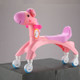 Cartoon Children Twister Car Walker with Music Flash Wheel(Pink)