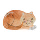 Cartoon Sleeping Cat Bath Mat Bathroom Carpets Toilet Anti-slip Floor Mat, Size:40X60CM(Orange)