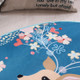 Circular Water Uptake Carpet  Floot Mat Cartoon Door Mat, Diameter: 80cm(Flower)