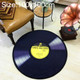 Creative Retro 3D DVR Record Carpet Round CD Floor Mat Home Decor Living Room Kid Bedroom Decoration  Rug, Diameter 100cm(Yellow)