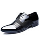 Flat Shoes Breathable Men Business Dress Shoes, Size:39(Black)