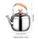 Stainless Steel Kettle Extra Thick Whistle Burning Kettle Home Teapot Large Capacity(5.8L Apple kettle )