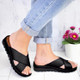 Summer Woman slippers Outdoor Sandal Comfortable Sandals, Size:43(Black)