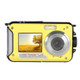 W8D Dual Screen Camera Waterproof HD Digital Camera DV Camcorder(Yellow)