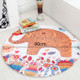 Cute Hand-painted Animal Carpet Round Mat Chair Cushion Baby Crawling Floor Mat Pad, Size: Diameter 90cm(Warm Elephant)