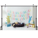 2.1m x 1.5m Easter Bunny Children Birthday Party Cartoon Photography Background Cloth(W-117)