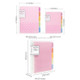 Loose-leaf Notebook Rainbow Cookie Daily Plan Personal Diary Notebook, Size:A4(Transparent)