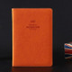 A5100 Pages Leather Soft Cover Notebook A5100 Pages Leather Soft Cover Notebook Pocket Memo(Orange)