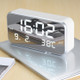 Multi-functional Large Screen LED Digital Music Alarm Clock with Time / Week / Temperature / Calendar Display & Remote Control, DC 5V