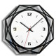 Home Decoration Acrylic Wall Clock Creative Transparent Clock(Black)