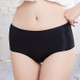 Ice Silk Ladies Underpants Beautiful Butt Pants Fake Butt Plus Sponge Cushion Underwear, Size: M(Black)