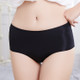 Ice Silk Ladies Underpants Beautiful Butt Pants Fake Butt Plus Sponge Cushion Underwear, Size: S(Black)