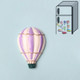 10 PCS Resin Cartoon DIY Creative Refrigerator Sticker Decoration(Purple Hot Air Balloon)