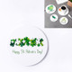25 PCS Round Cartoon Non-slip Anti-scalding Coaster Creative Insulation Mat Cute Placemat, Size:L(Four-leaf Clover)