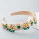 Party Headband Female  Personality Wild Fabric Sun Flower Inlaid Rhinestone Temperament Headband