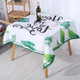 2 PCS Christmas Printed Waterproof And Oilproof Tablecloth Square Tablecloth Table Mat, Specification: 180x140cm(Style 8 Love Leaves)