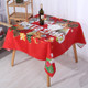 2 PCS Christmas Printed Waterproof And Oilproof Tablecloth Square Tablecloth Table Mat, Specification: 140x100cm(Style 4 Christmas Letters)