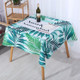 2 PCS Christmas Printed Waterproof And Oilproof Tablecloth Square Tablecloth Table Mat, Specification: 140x100cm(Style 1 Green Leaf)