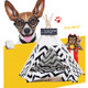 Striped Pattern Pet Tent Bed with Cushion, Size:Medium 50×50×60cm(Black)