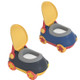 Cute Cartoon Baby Independent Toilet Separate Splash-proof Car Toilet(Blue Yellow)