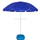 Outdoor Large Double-layer Sun Umbrella Shade And Sun Protection Stalls In The Wild, Style:1.8m sapphire blue