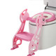 Oversized Fawn Children Toilet Baby Toilet Chair Baby Toilet Ladder, Style:Upgraded Cushioned Models(Cherry Pink)