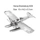 3 PCS 3D Metal Assembly Model DIY Puzzle, Style: Seaplane