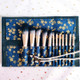 12 in 1 Makeup Brush Set Beauty Tool Brush for Beginners, Exterior color: 12 Makeup Brushes + Blue Bag