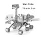 3 PCS 3D Metal Assembly Model DIY Puzzle, Style: Mars Probe