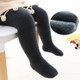 Children Pantyhose Baby Leggings Imitation Mink Fleece Plus Fleece Jumpsuit, Size:L(Dark Grey)