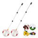 Garden Tools Nut Collector Fruit Picker Picking Walnut Picking Chestnut Picker, Style:Telescopic Rod+Big Scroll Wheel