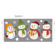 20 PCS Wall Stickers Electrostatic Window Glass Stickers Christmas Stickers(Snowman)