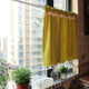 2 PCS Short Fringed Half Curtain, Size:146×120cm(Yellow)