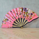 3 PCS Ladies Always Carry Printed Folding Fan with Wooden Handle,  Random Style Delivery